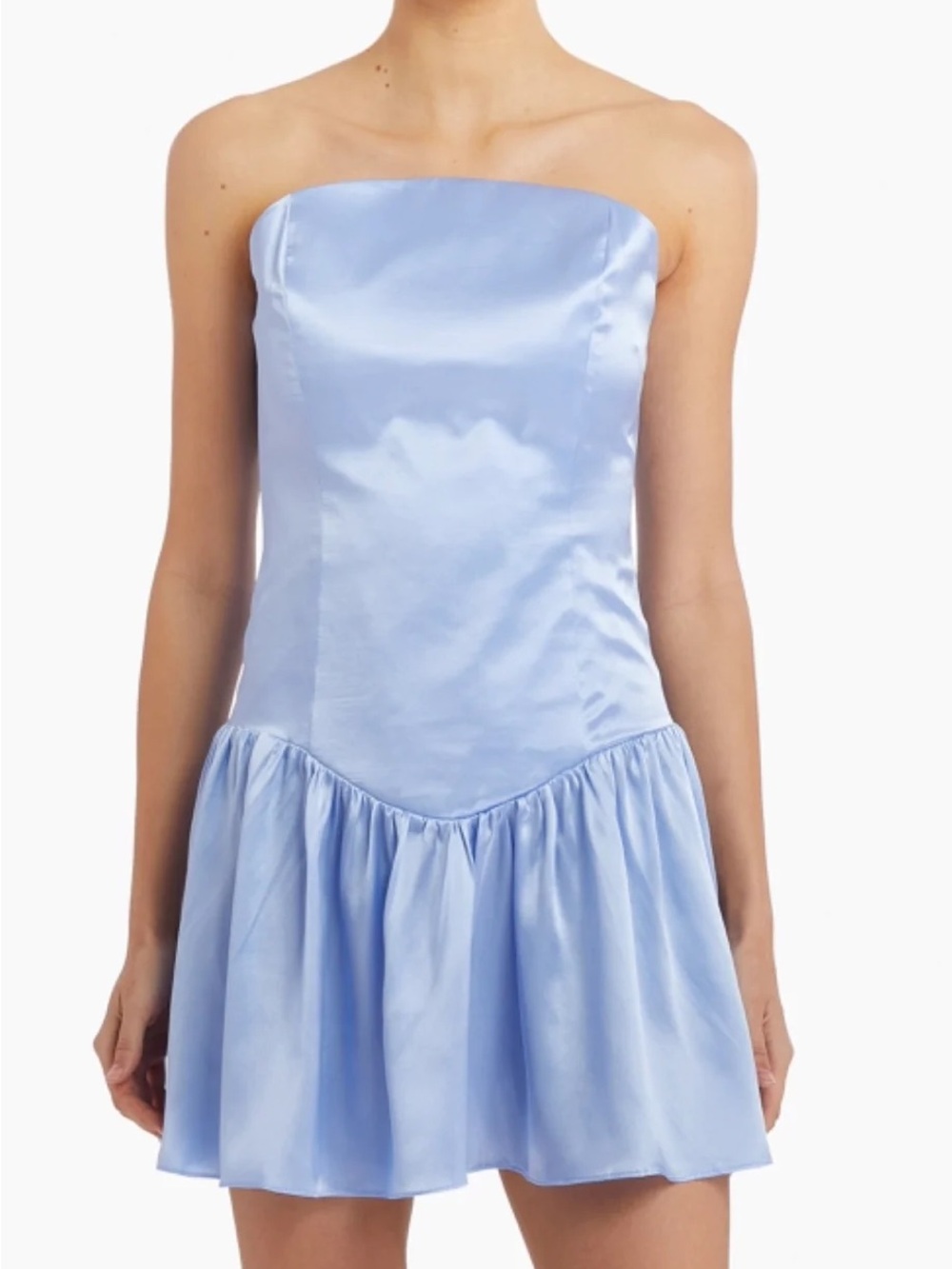 Amanda Uprichard Lavender Satin Mini Dress